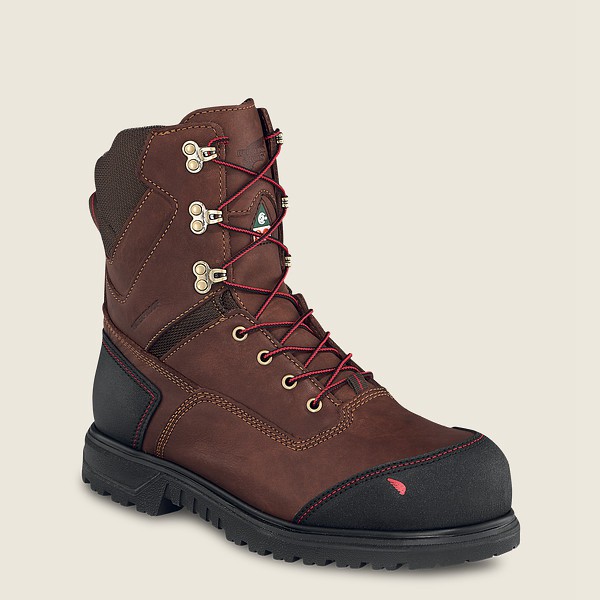 Bottes de Sécurité Red Wing - Brnr Xp - 8-Inch Waterproof Csa Toe - Marron/Noir - Homme 107VTACXZ